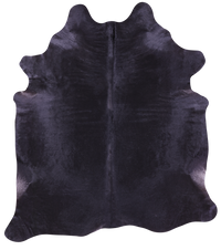 Thumbnail for Black Natural Cowhide Rug - X-Large 7' 7