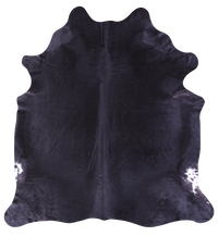 Thumbnail for Black Natural Cowhide Rug - X-Large 7' 3