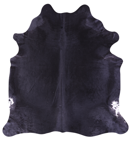 Black Natural Cowhide Rug - X-Large 7' 3