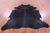 Black Natural Cowhide Rug - X-Large 7' 3"H x 6' 8"W
