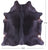 Black Natural Cowhide Rug - X-Large 7' 4"H x 6' 8"W