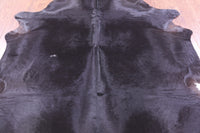 Thumbnail for Black Natural Cowhide Rug - X-Large 7' 4