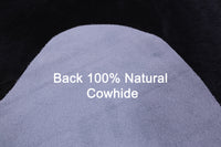 Thumbnail for Black Natural Cowhide Rug - X-Large 7' 4