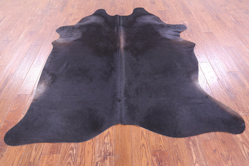Black Natural Cowhide Rug - X-Large 7' 1