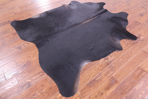 Black Natural Cowhide Rug - X-Large 7' 1