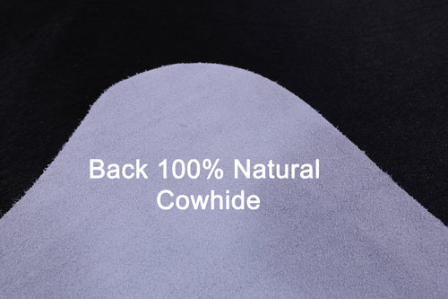 Black Natural Cowhide Rug - X-Large 7' 1