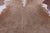 Brown & White Natural Cowhide Rug - X-Large 7' 7"H x 6' 7"W