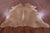 Light Brown Natural Cowhide Rug - X-Large 7' 7"H x 7' 2"W