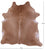 Light Brown Natural Cowhide Rug - X-Large 7' 7"H x 7' 2"W