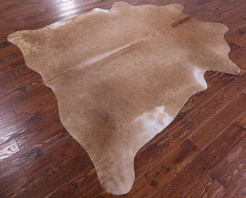 Light Brown Natural Cowhide Rug - X-Large 7' 7