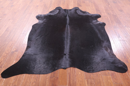 Black Natural Cowhide Rug - X-Large 7' 1
