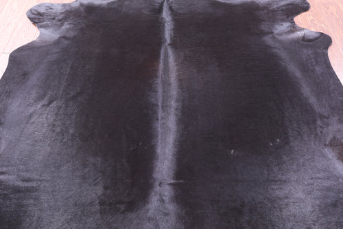 Black Natural Cowhide Rug - X-Large 7' 1