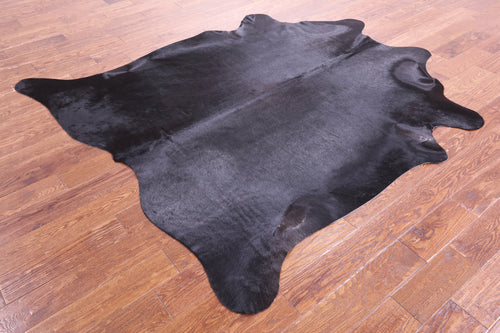 Black Natural Cowhide Rug - X-Large 7' 1