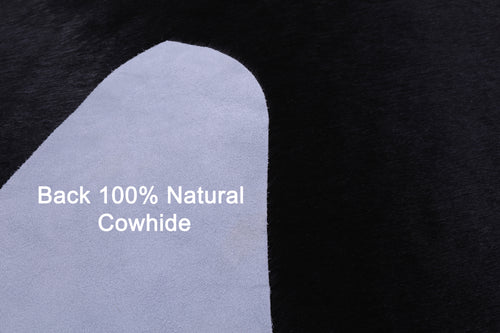 Black Natural Cowhide Rug - X-Large 7' 1