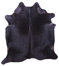 Thumbnail for Black Natural Cowhide Rug - X-Large 7' 1