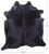 Black Natural Cowhide Rug - X-Large 7' 1"H x 6' 3"W
