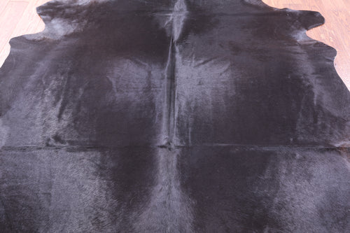 Black Natural Cowhide Rug - XX-Large 7' 9