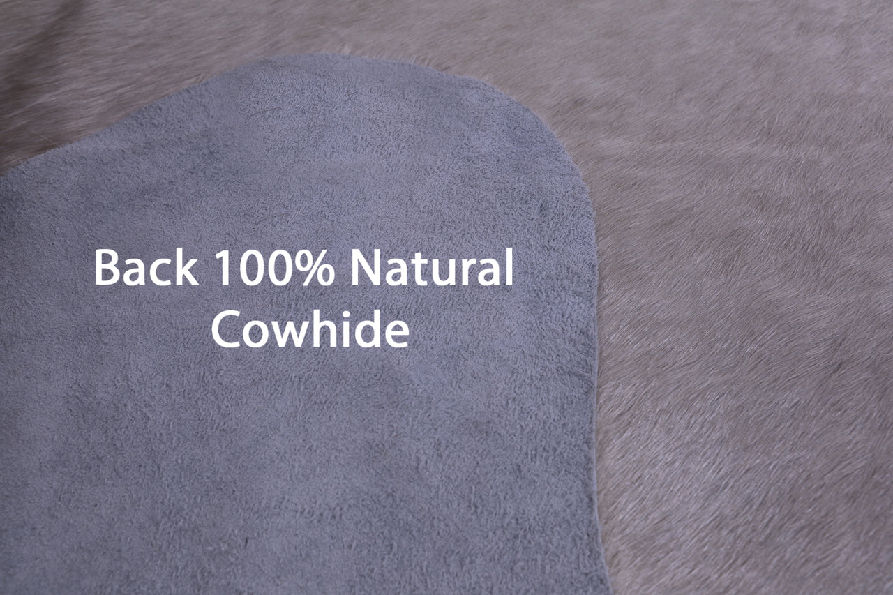 SUPER SALE Champagne Natural Cowhide Rug - XX-Large 8' 2"H x 7' 0"W