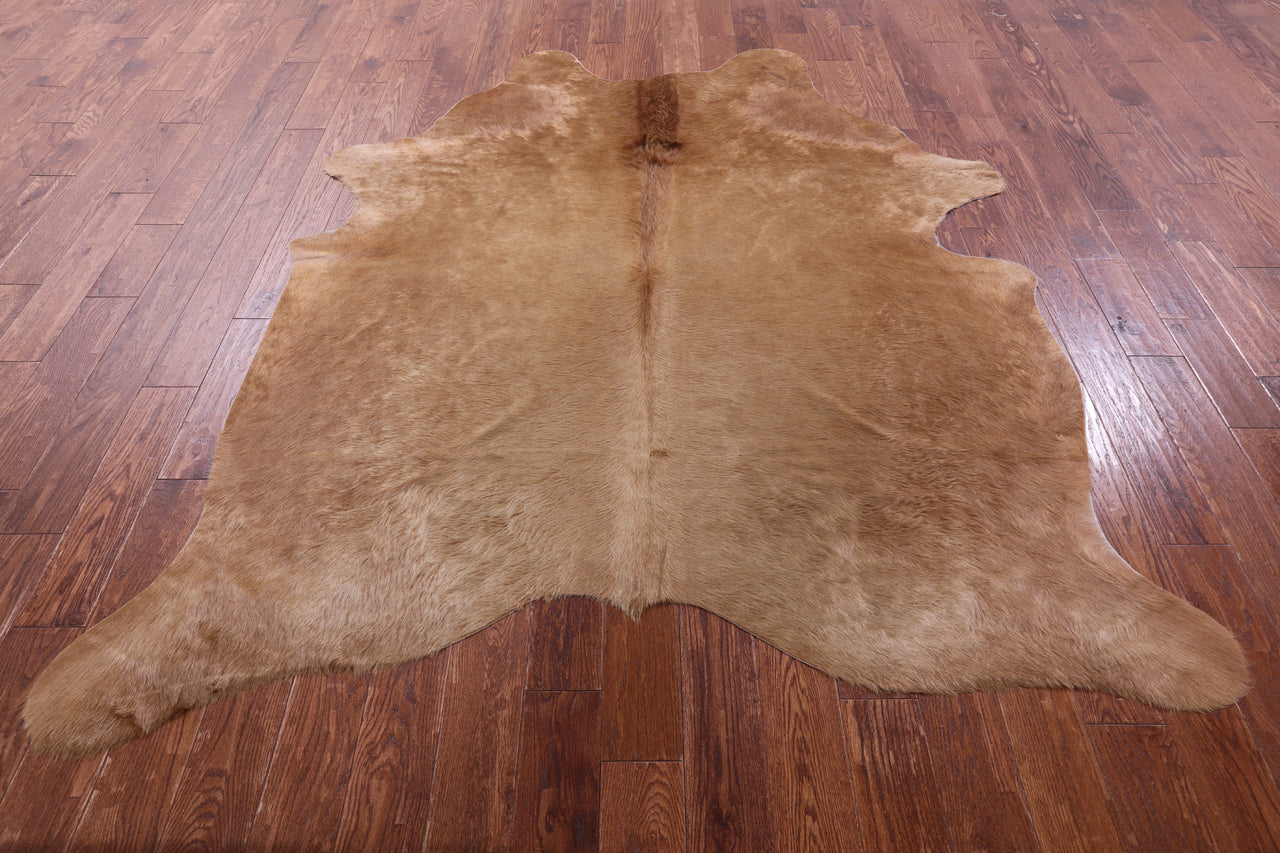 Brown Natural Cowhide Rug - XX-Large 7' 9"H x 6' 6"W