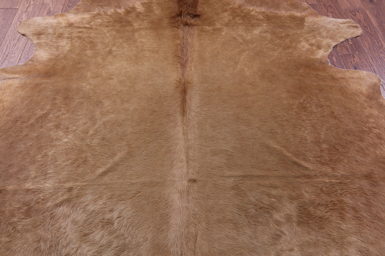 Brown Natural Cowhide Rug - XX-Large 7' 9"H x 6' 6"W
