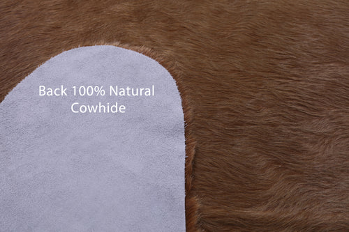 Brown Natural Cowhide Rug - XX-Large 7' 9