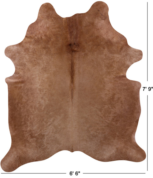 Brown Natural Cowhide Rug - XX-Large 7' 9