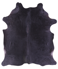 Thumbnail for Black Natural Cowhide Rug - X-Large 7' 7