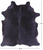 Black Natural Cowhide Rug - X-Large 7' 7"H x 6' 4"W