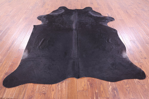 Black Natural Cowhide Rug - X-Large 7' 7