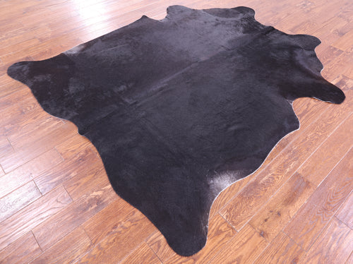 Black Natural Cowhide Rug - X-Large 7' 7