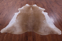 Thumbnail for Brown & White Natural Cowhide Rug - X-Large 7' 7