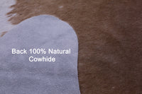 Thumbnail for Brown & White Natural Cowhide Rug - X-Large 7' 7