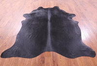 Thumbnail for Black Natural Cowhide Rug - XX-Large 7' 9