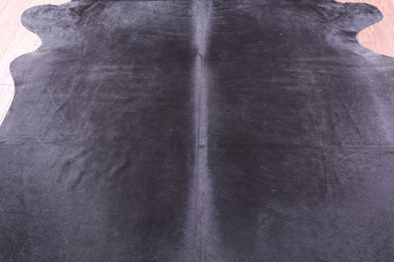 Black Natural Cowhide Rug - XX-Large 7' 9"H x 6' 6"W