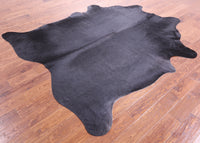 Thumbnail for Black Natural Cowhide Rug - XX-Large 7' 9