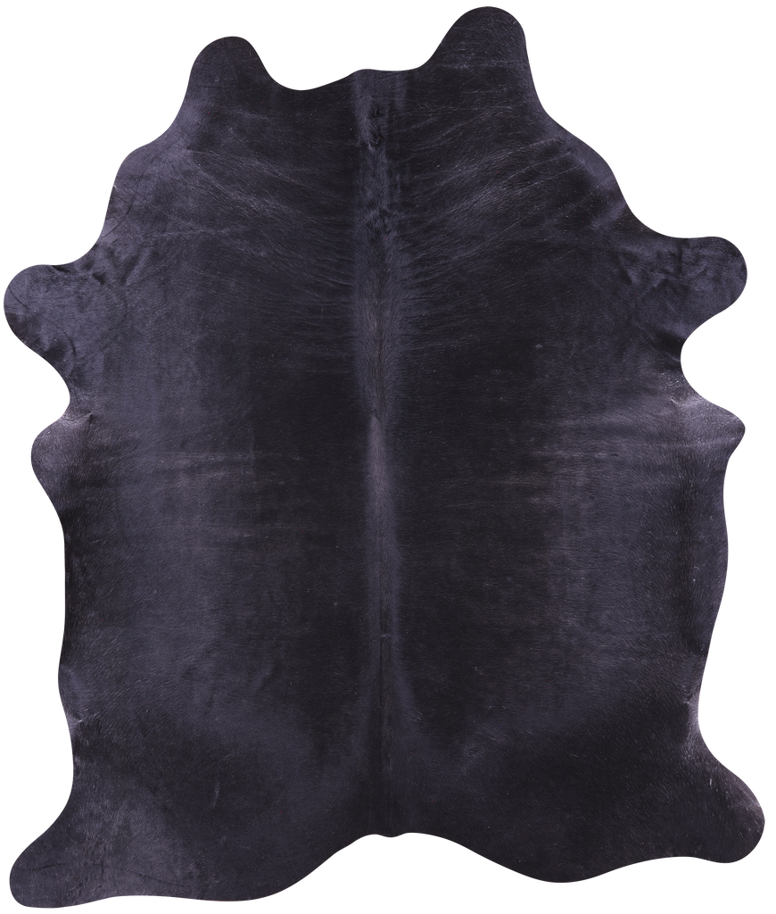Black Natural Cowhide Rug - XX-Large 7' 9"H x 6' 6"W