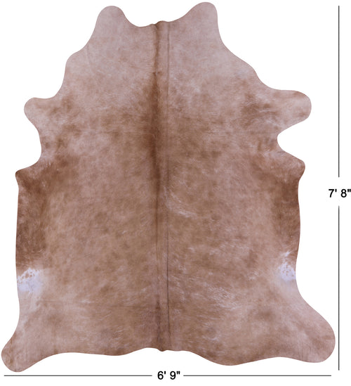 Light Brown Natural Cowhide Rug - XX-Large 7' 8