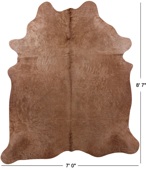 Brown Natural Cowhide Rug - XX-Large 8' 7