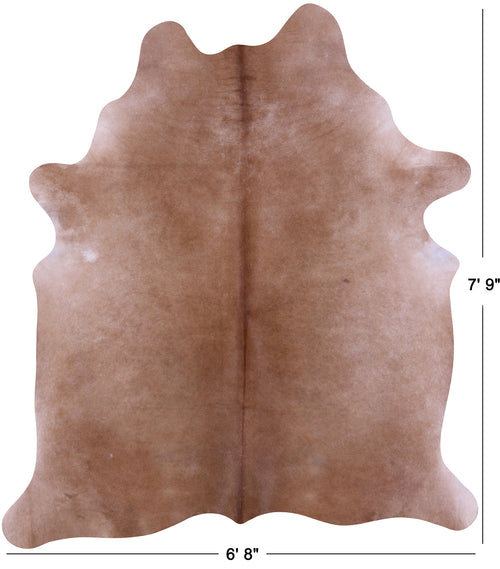 Light Brown Natural Cowhide Rug - XX-Large 7' 9