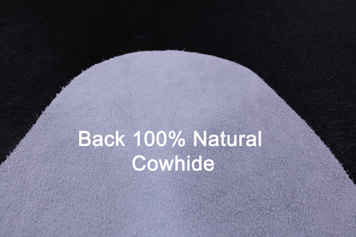 Black Natural Cowhide Rug - Large 6' 6