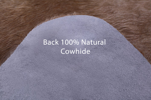 Brown Natural Cowhide Rug - XX-Large 7' 10