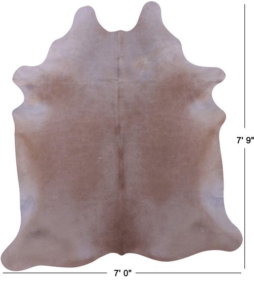 Light Brown Natural Cowhide Rug - XX-Large 7' 9