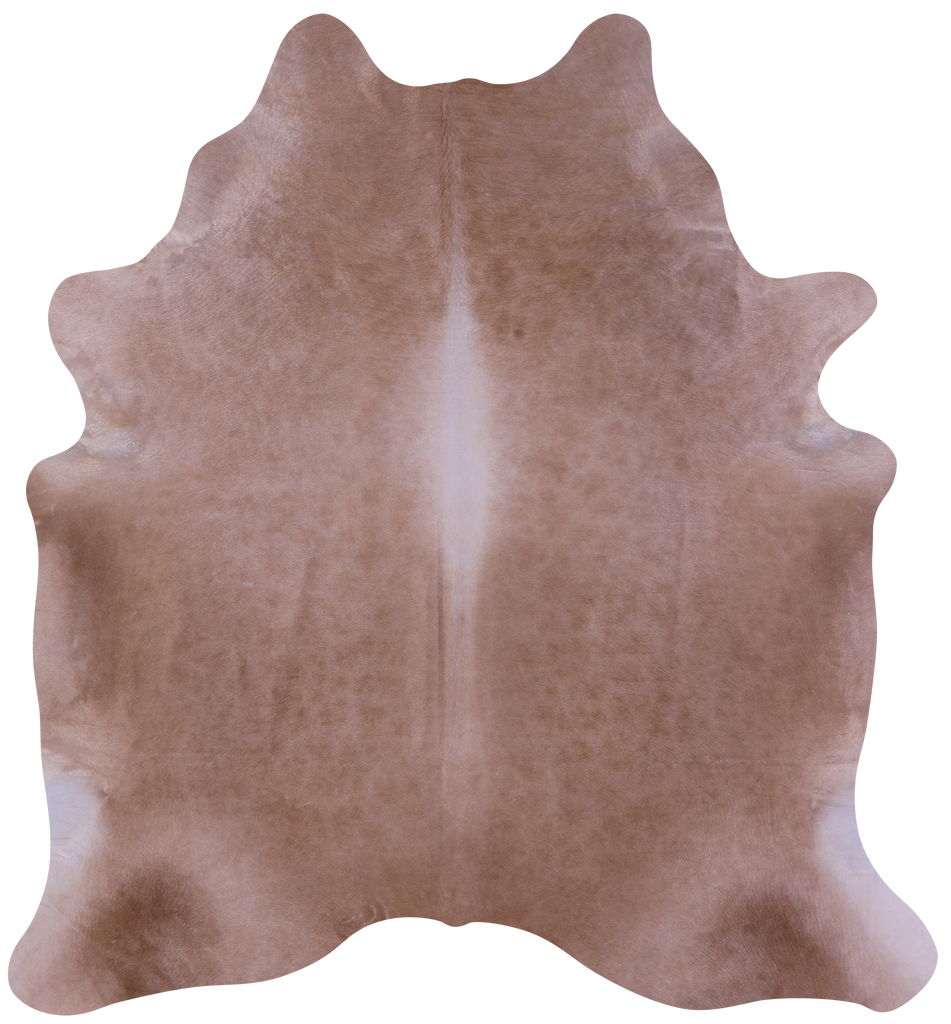 Light Brown Natural Cowhide Rug - X-Large 7' 2"H x 6' 6"W