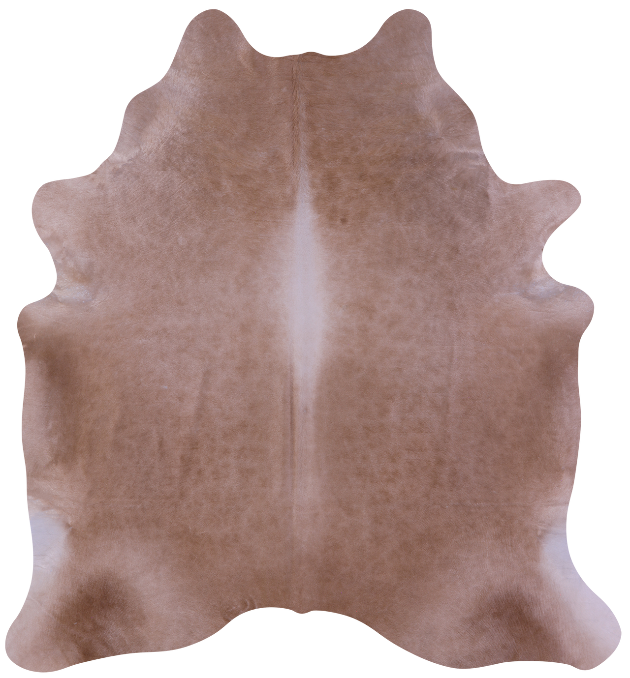 Light Brown Natural Cowhide Rug - X-Large 7' 2"H x 6' 6"W