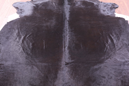 Black Natural Cowhide Rug - X-Large 7' 4