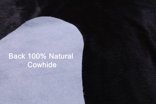 Black Natural Cowhide Rug - X-Large 7' 4