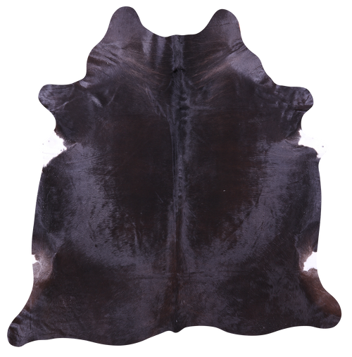 Black Natural Cowhide Rug - X-Large 7' 4