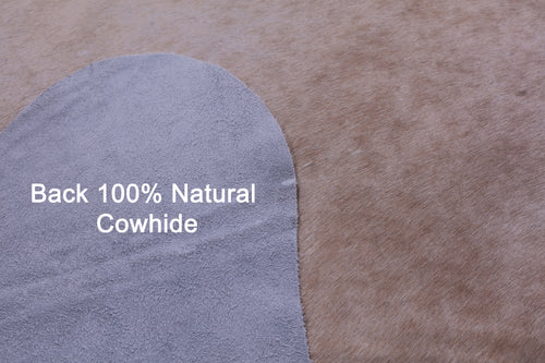 Light Brown Natural Cowhide Rug - X-Large 7' 7