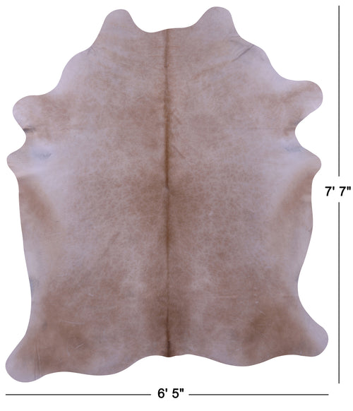 Light Brown Natural Cowhide Rug - X-Large 7' 7