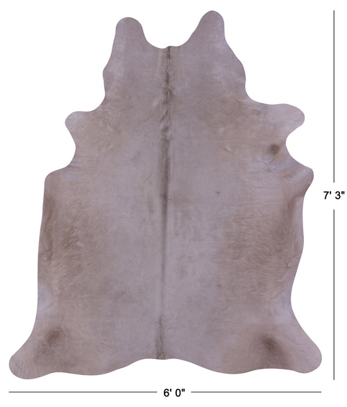 Beige Natural Cowhide Rug - X-Large 7' 3